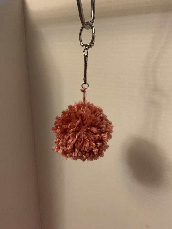 Pom pom 2025 keychain michaels